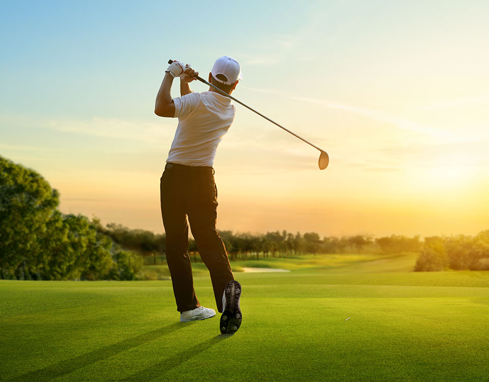 Man Playing Golf Man Playing Golf